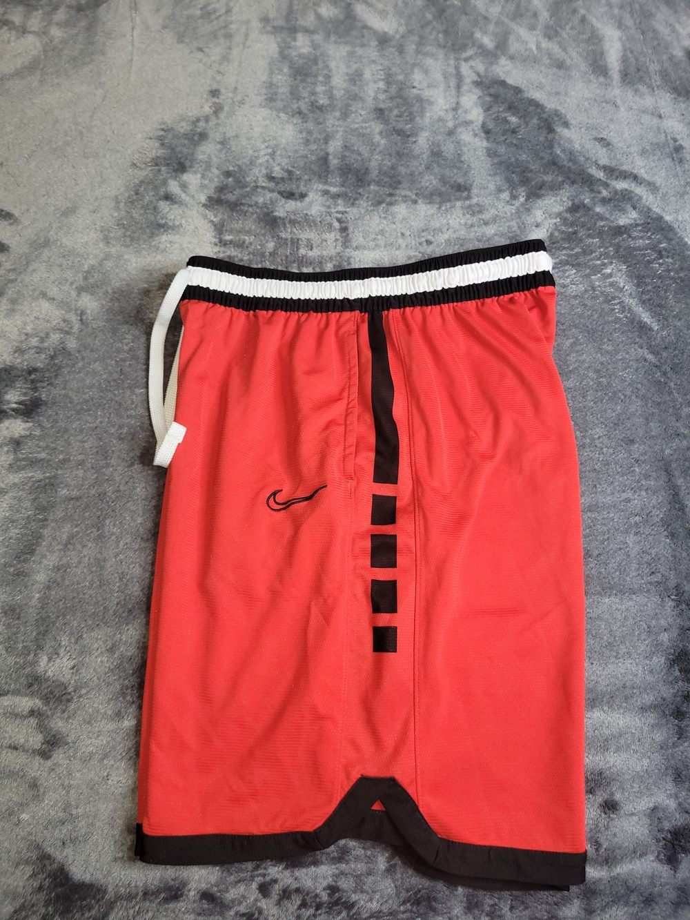 Nike Dri Fit Elite Athletic Shorts Red with Black Trim
